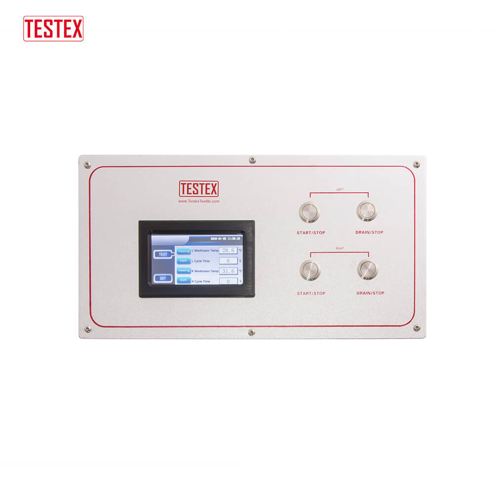 Two Separate Baths Temp Adjustable Washing Fastness Tester For Testing Washing Fastness