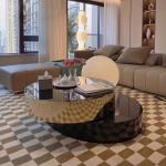 Rotatastic Tempered Glass Coffee Table With Modern Style