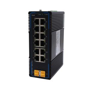China Industrial Managed Din Rail Switch 2X1000Mbps to 12x10/100/1000Mbps UTP RJ45 wholesale