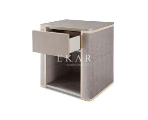 China Bedroom Bedside Table With Drawer Modern Nightstand W009B11 wholesale