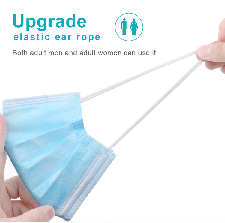 Breathable Disposable Medical Face Mask Earloop Virus Face Shield