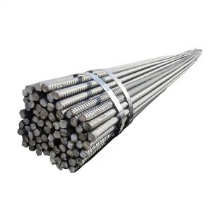 China Deformed Thread Steel Bar Hot Rolled Concrete Iron Rod Construction Steel Rebar wholesale