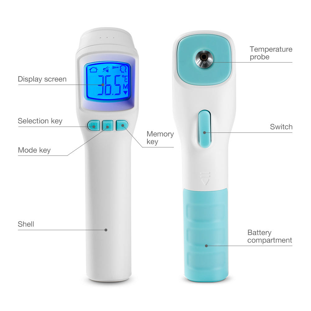 thermo-meter digital non contact forehead thermo-meter strip gun
