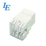 Cat6A 180 Unshielded Dual IDC Network Keystone Jack