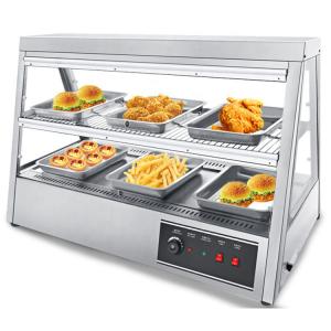 China Table Top Electric Heated 2 Layer 6 Tray Stainless Steel Food Display Warmer Showcase wholesale