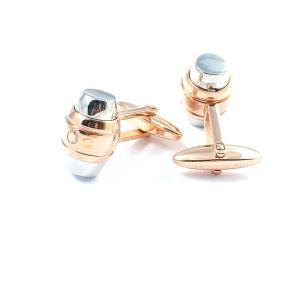China Tagor Jewelry Regular Inventory High Quality Hot 316L Stainless Steel Cuff Links CQK79 wholesale
