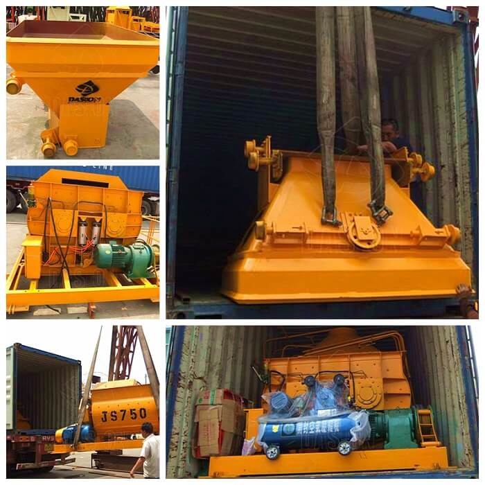 twin shaft concrete mixer