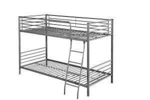China Customizable Metal Double Decker Bed , Black Metal Bunk Beds Wide Varieties Design wholesale