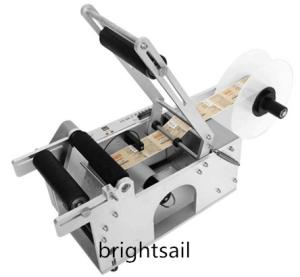 China Adhesive Sticker Bottle 100mm Semi Automatic Labeling Machine wholesale
