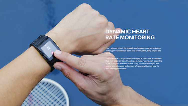 Multiple Sports Modes HRV Analysis ECG Sensor Smartwatch