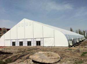 China Customized Transparent Curved Tent PVC Polyester Textile Cover wholesale