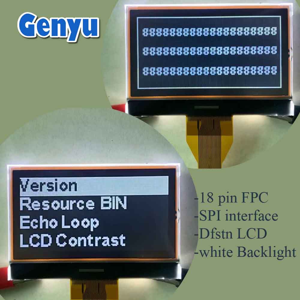 Custom Size Lcd Screen 7 segment lcd display HTN blue with White backlight for water machine