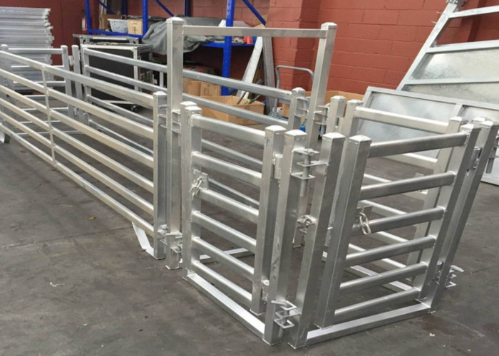 6 Rail Heavy Duty Steel Cattle Fence Panel Use Corral Panels 1820X2100mm