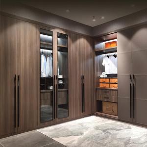 China Customized Designs Wooden Closet Cabinet , Clothes Melamine MDF Wardrobe wholesale