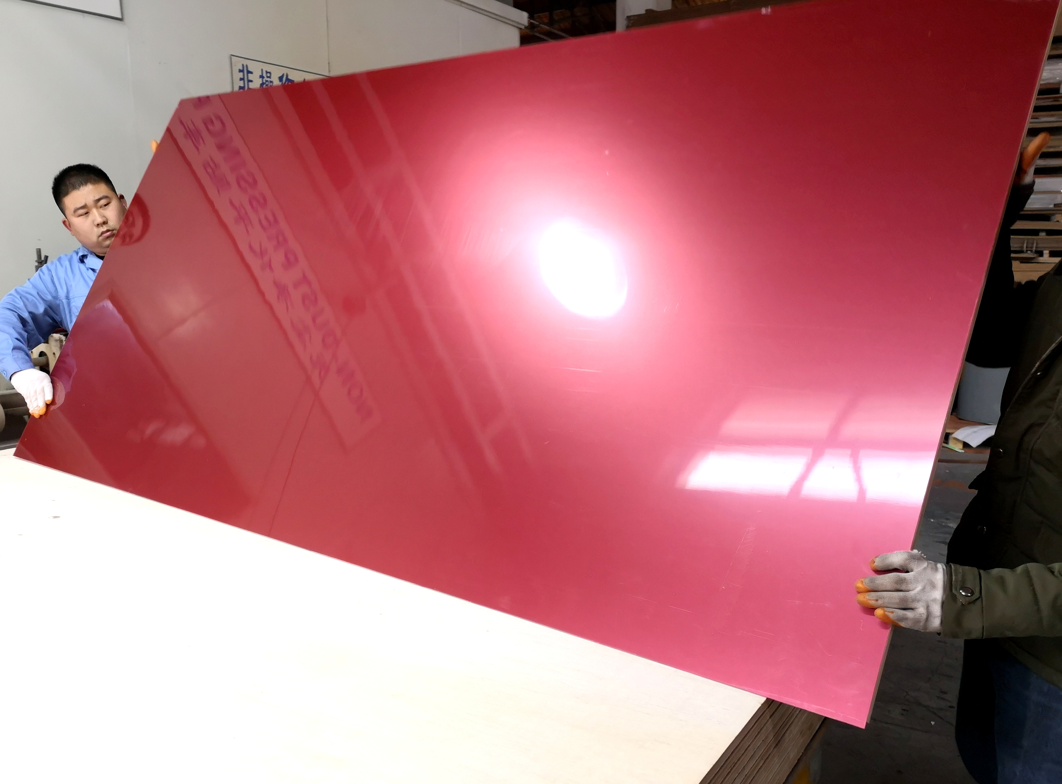 E1/E0 acrylic mdf /high gloss solid color mdf panel/acrylic mdf board in 1220x2440mm