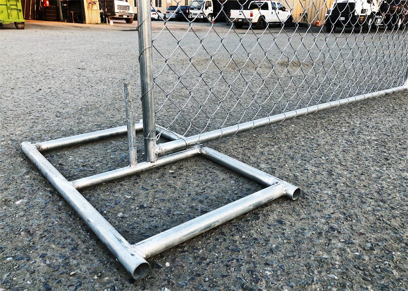 6'x12' New Cyclone Chain Link Temporary Fence Panels Mesh 57mm x 57mm Diameter 2.70mm