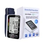 Electronic White Sphygmomanometer With 4 AAA Batteries 2X99 Sets Heart Rate