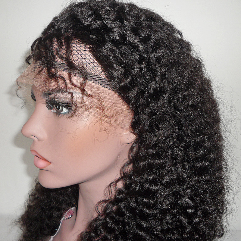 Afro Curl Virgin Human Hair Full Cuticle Brazilian Lace Wigs for african women