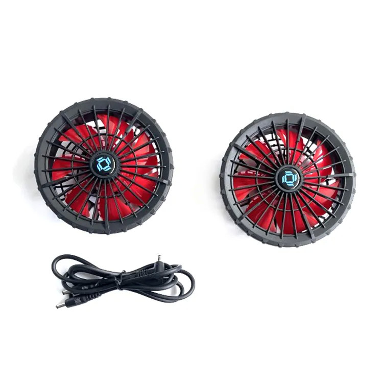 Summer Jacket Cooling Fan Wearable Cooling Fan 3 Level Speed