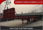 Q345B 3 Axles 50 Ton Semi Flatbed Container Trailer