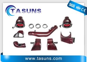 Red Carbon Fiber Intake System With Kevlar Fabric