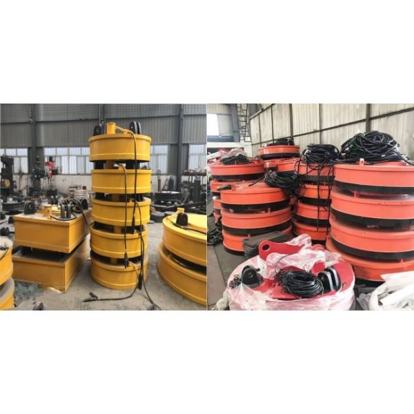 Industrial Lifting Electromagnet Chuck Circular Magnet Lifter For Steel Scrap