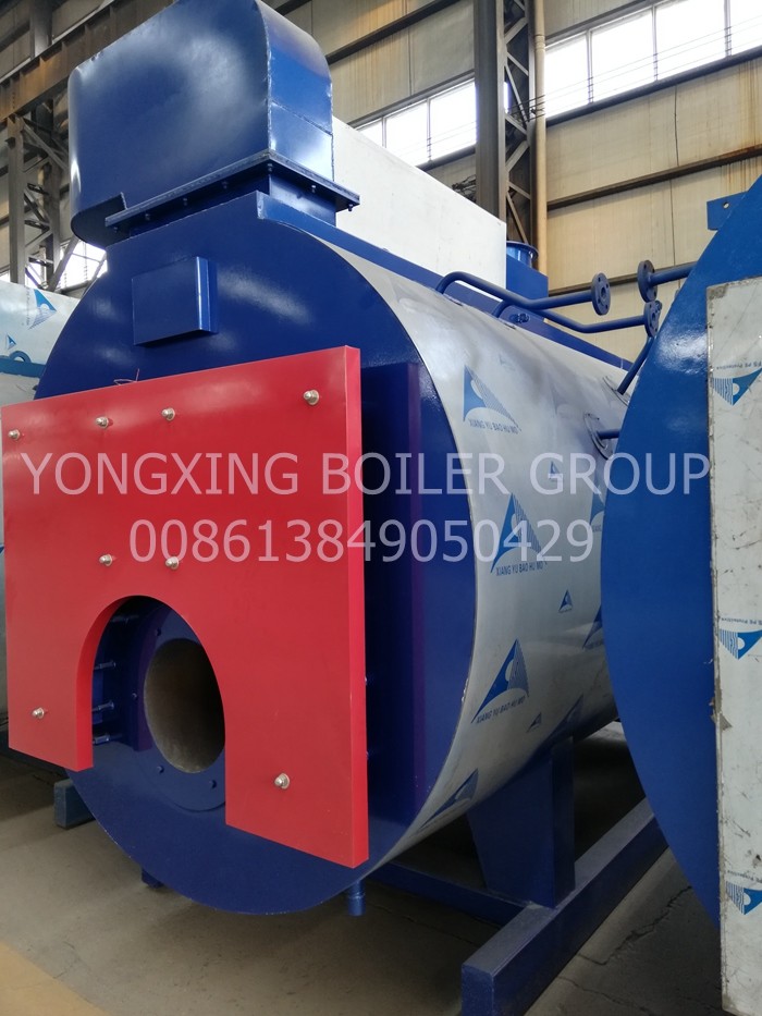 Food Industry Oil Fired Steam Boiler 560bhp Diesel Fired Hot Water Boiler