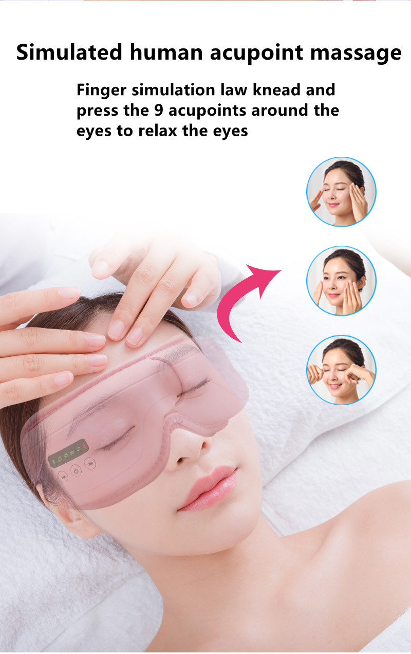 Airbag Sonic Vibration Skin Tightening Device Wireless Eye Massager With Heat