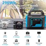 Camping 1000000mah Lithium Battery Mobile Solar Portable Power Station