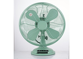 Metal 3 Speed Retro Electric Fan Oil Rubbed Bronze 12 Inch For European Market