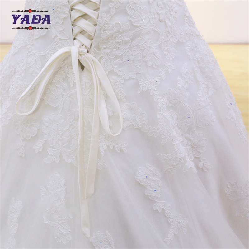 New design ladies off-shoulder slim mermaid tail sweetheart dress white cheap wedding dresses