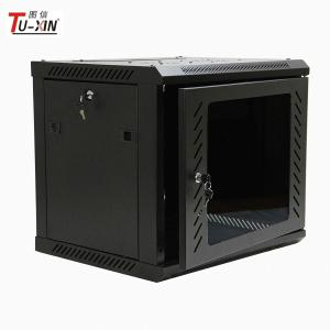 China Network Enclosure Wall Mount Server Cabinet , Cold Rolled Steel 9u Server Rack wholesale