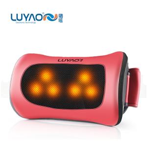 China Red Portable Electric Massage Pillow Customized Shiatsu And Kneading Massage Pillow wholesale