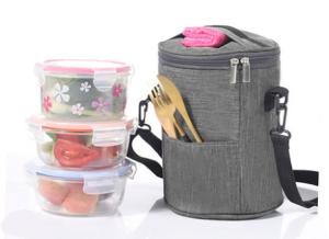 China Round Insulated reusable custom cooler bag aluminium foil lunch bags wholesale