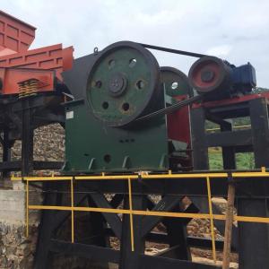 China Mining Quarry 15kW PE Jaw Crusher Plant 250*400mm Feed Opening wholesale