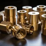 Customized CNC Brass Parts , Metal Turning Services 0.005mm Tolerance
