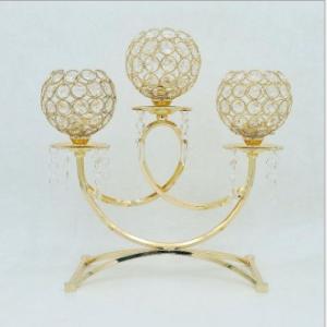 China Decorative Corrosion Resistant H350mm Metal Candle Holders wholesale