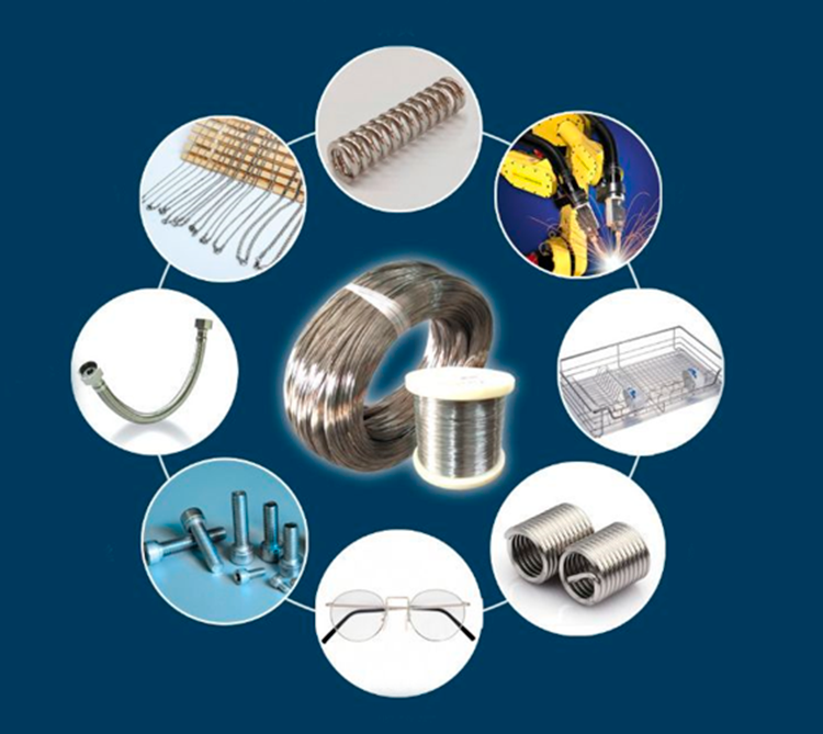 Cold Drawn Ss430 201 Stainless Steel Scourer Wire With Nylon Coting