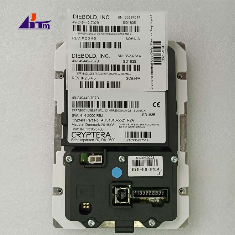 Diebold Nixdorf EPP7 Keyboard 49-249442-707B