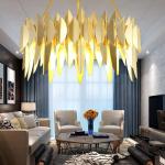 Gold Suspension Modern Rustic Pendant Lighting Warm White 110v-240v