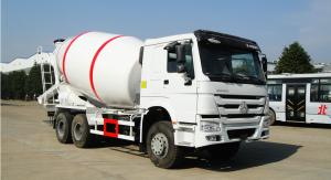 China Truck Concrete Mixer , Concrete Mobile Mixer Chassis Diesel 6x4 Left Hand Driving wholesale