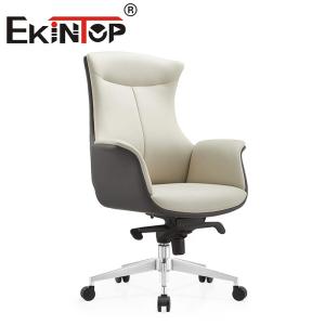 China Office Recliner Chair Leather Modern Executive Adjustable Cowhide Office Chair wholesale