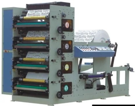 High Speed 4-Color Flexo Label Printing Machine#Narrow Web Flexographic Label Printing Machine 220V 380V