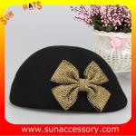 T5631185 Sun Accessory customized winner fashion 100% wool felt beret, women