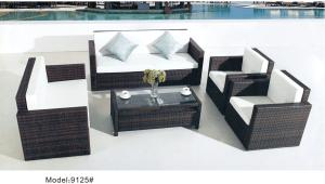 China 5pcs aluminum wicker hotel furniture sofa set-9125 wholesale