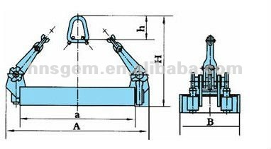 2000kg Permanent Crane Lifter For Thin Plate