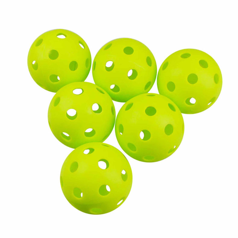 72mm 26 Hole EVA Pickleball Balls Strong Construction and Optimal Flight for Outdoor Play