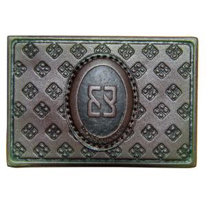 Logo embossed up Jeans Black Patch Custom Embossed Leather Patches