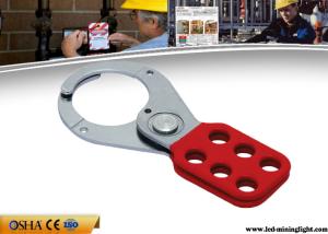 China 90g 38 Mm Diameter Safety Lock Out Red Colour Steel Vinyl Coated Rust Proof wholesale