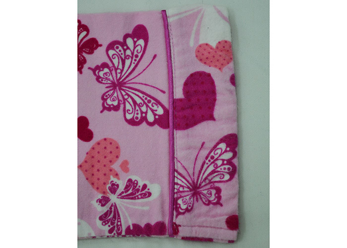 100% Cotton Flannel Button Up Womens Pyjama Sets With Piping And Long Pants